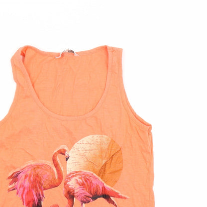 Peacocks Womens Orange   Basic Tank Size 12