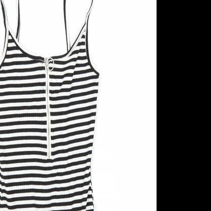 Primark Womens Black Striped  Camisole Tank Size 6