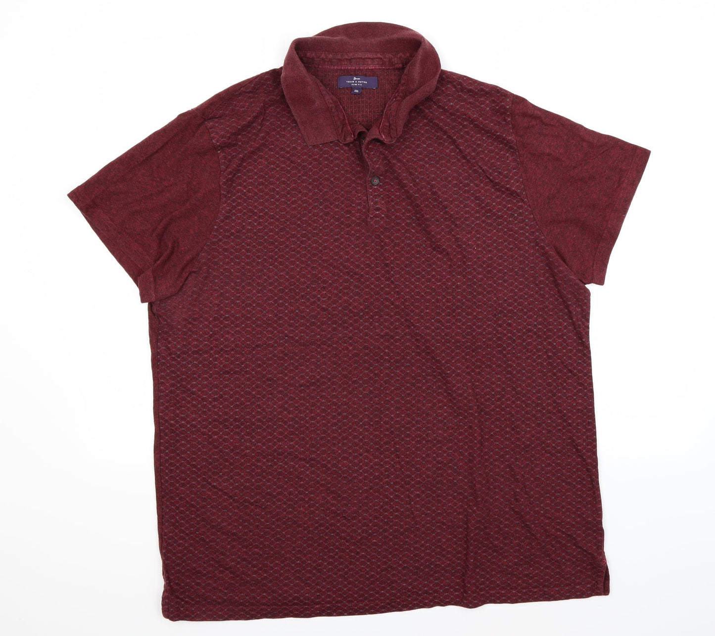 Tailor & Cutter Mens Red    Polo Size 2XL