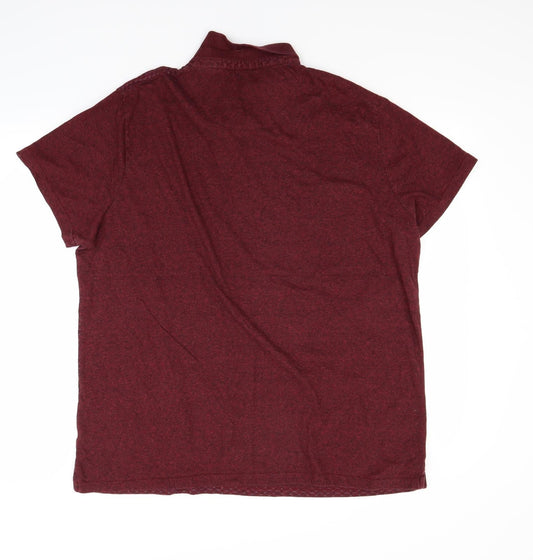 Tailor & Cutter Mens Red    Polo Size 2XL