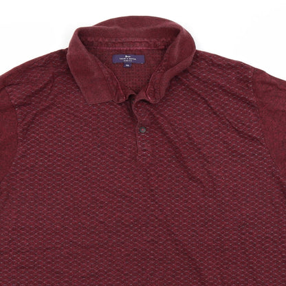 Tailor & Cutter Mens Red    Polo Size 2XL
