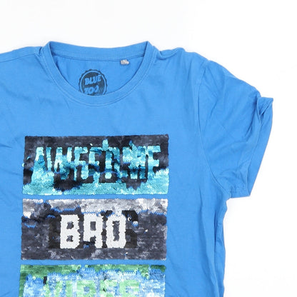 Blue Zoo Girls Blue   Basic T-Shirt Size 13-14 Years