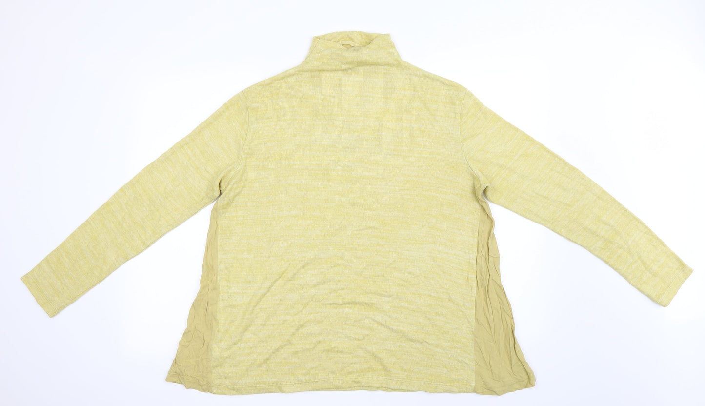 NEXT Womens Yellow   Pullover Jumper Size 16