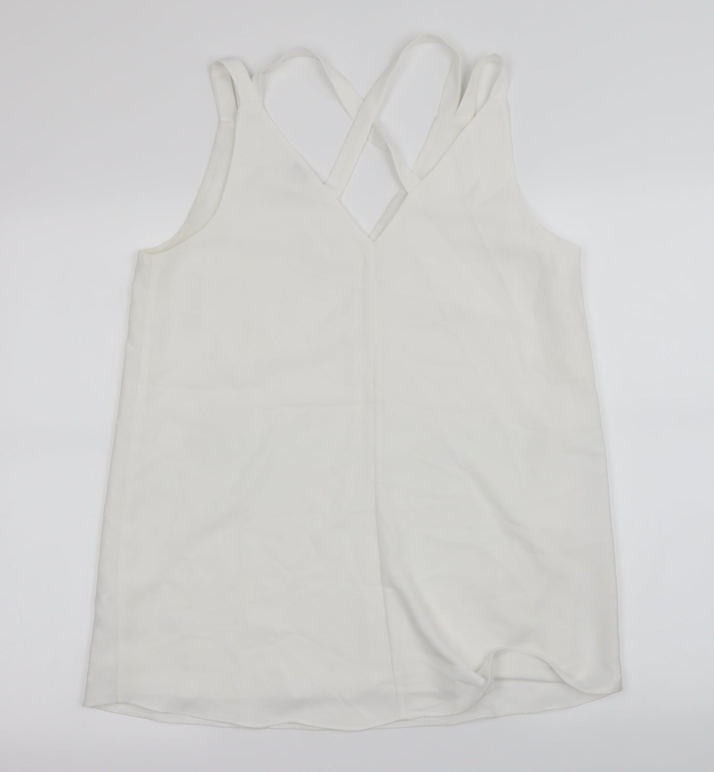 Womens UK Size 12 River Island White Basic Blouse