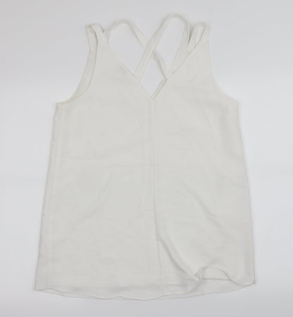 Womens UK Size 12 River Island White Basic Blouse