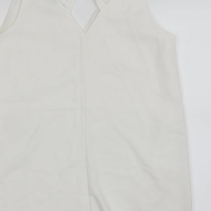 Womens UK Size 12 River Island White Basic Blouse