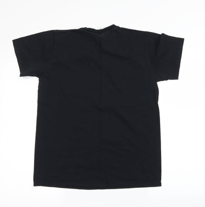 Mens UK Size M Gildan Black  T-Shirt