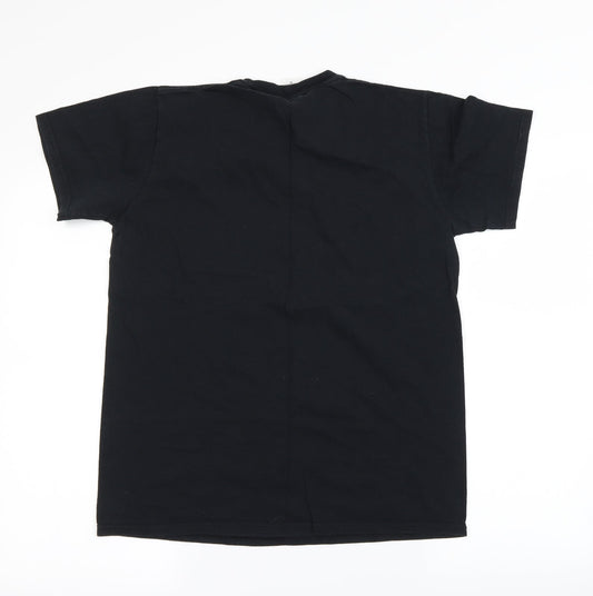 Mens UK Size M Gildan Black  T-Shirt