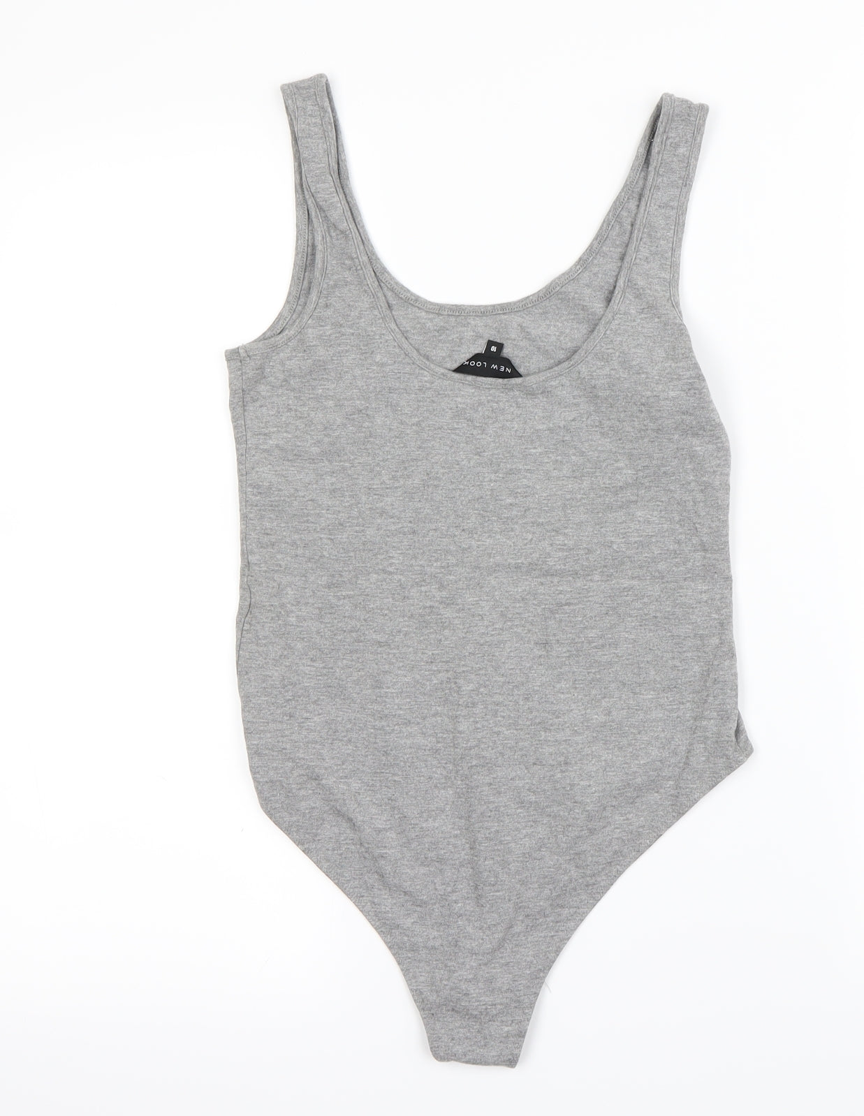 New Look Womens Grey   Bodysuit One-Piece Size 10