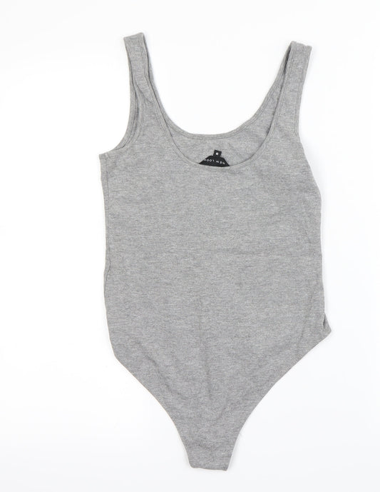 New Look Womens Grey   Bodysuit One-Piece Size 10