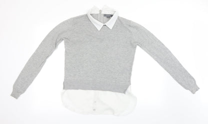 Primark Womens Grey   Pullover Jumper Size S