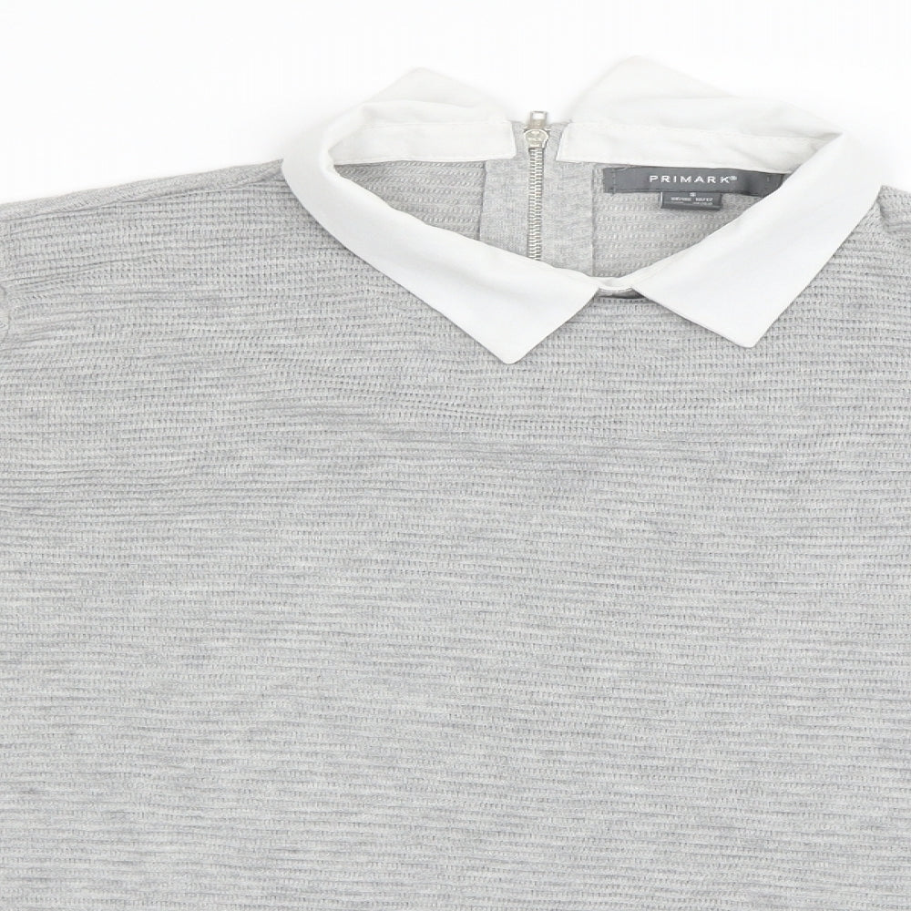 Primark Womens Grey   Pullover Jumper Size S