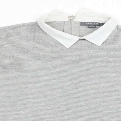 Primark Womens Grey   Pullover Jumper Size S