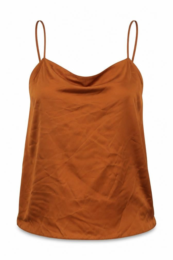 Womens UK Size 14 New Look Brown Basic Blouse