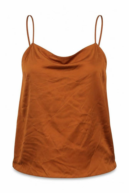 Womens UK Size 14 New Look Brown Basic Blouse