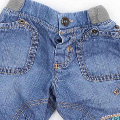Preworn Boys Blue   Trousers Outfit/Set Size 0-3 Months