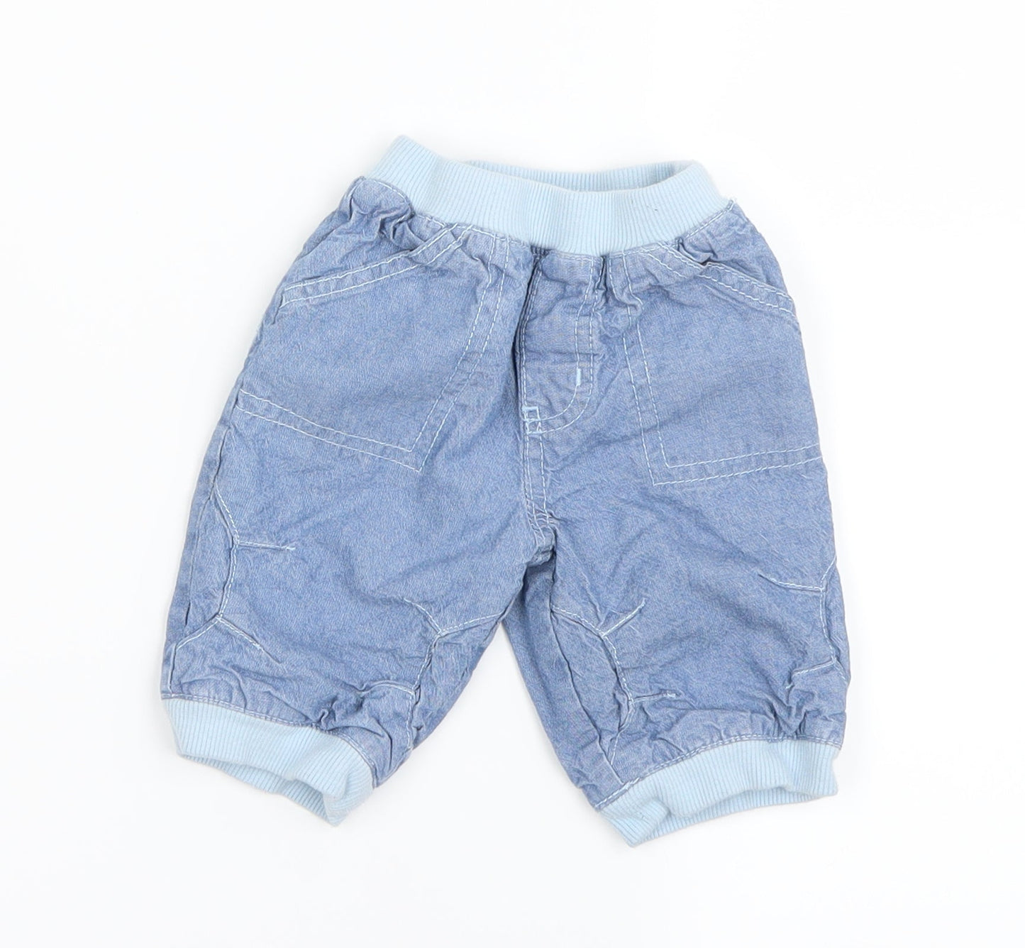 Preworn Boys Blue   Trousers Outfit/Set Size 0-3 Months