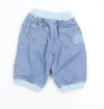 Preworn Boys Blue   Trousers Outfit/Set Size 0-3 Months
