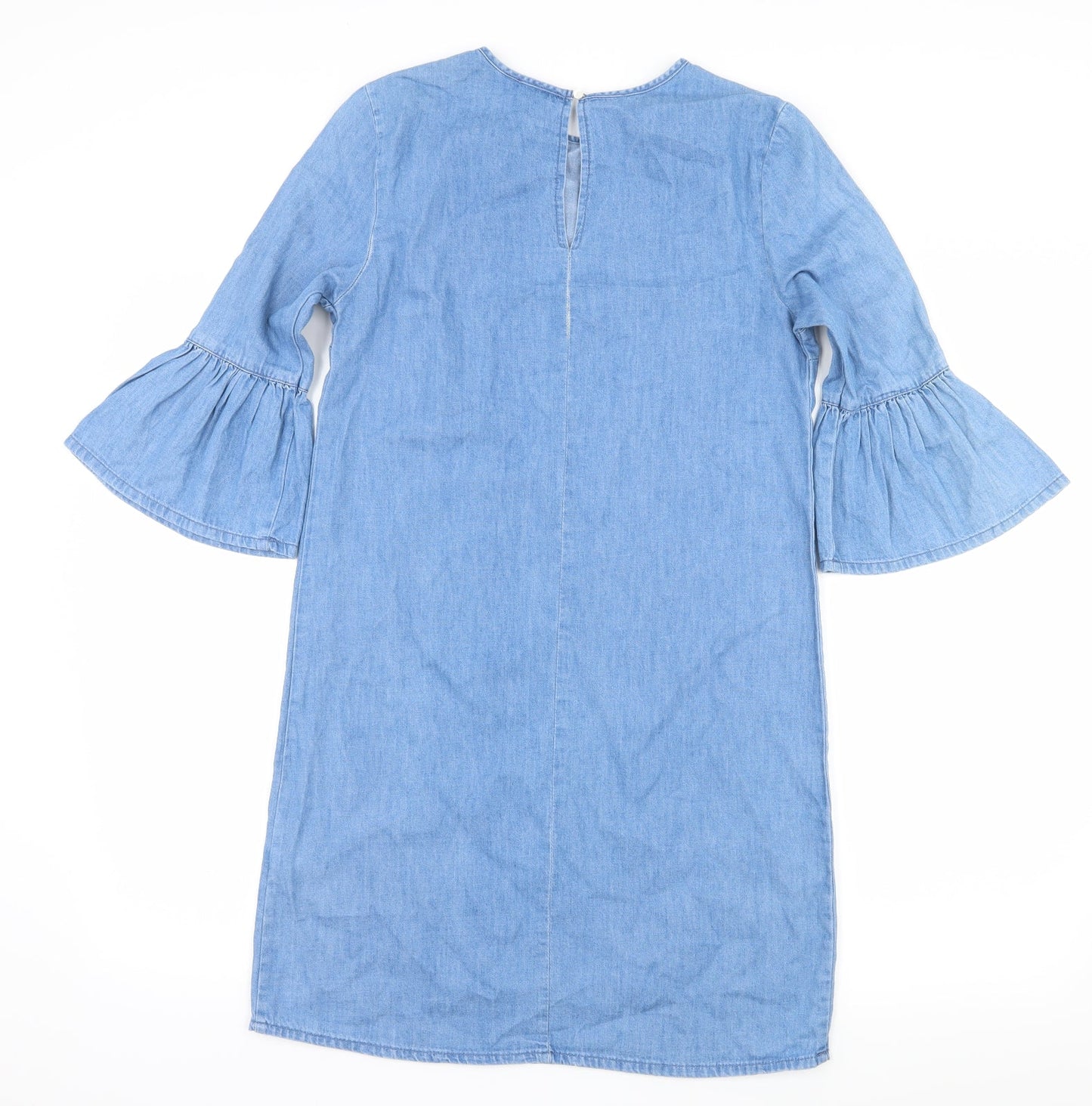 Denim & Co. Womens Blue  Denim A-Line  Size 6