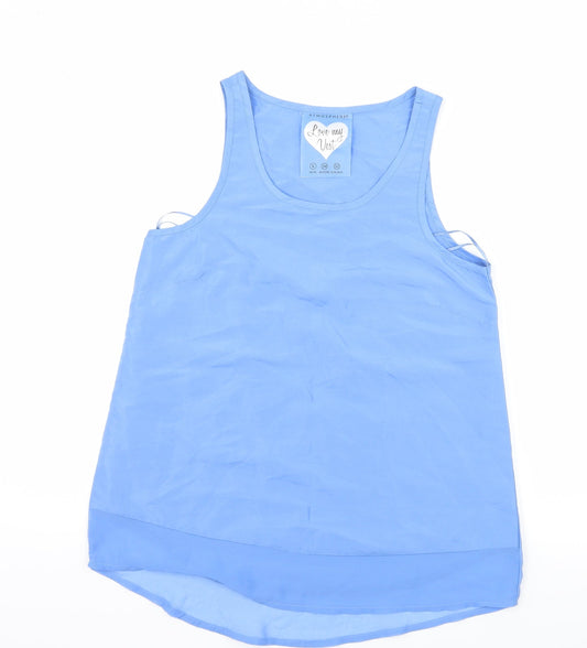 Womens UK Size 6 Atmosphere Blue Basic Tank