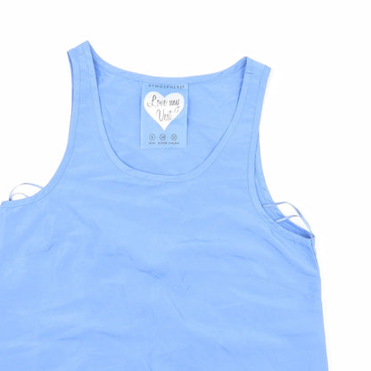 Womens UK Size 6 Atmosphere Blue Basic Tank