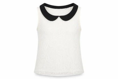 Womens UK Size S Jennyfer White Basic Tank