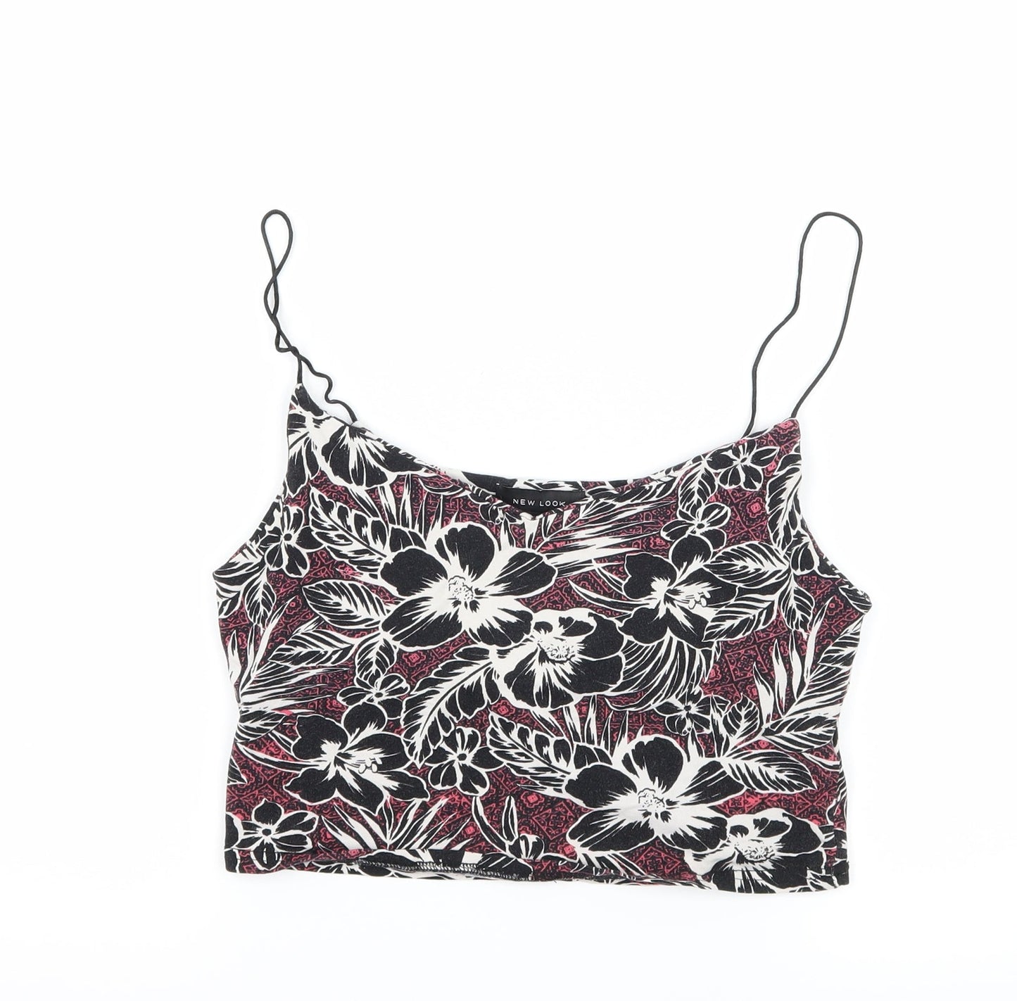Womens UK Size 10 New Look Black Camisole Tank