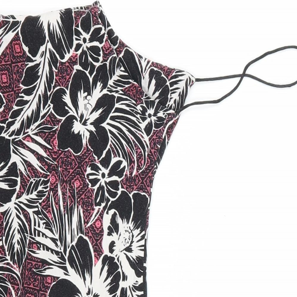 Womens UK Size 10 New Look Black Camisole Tank
