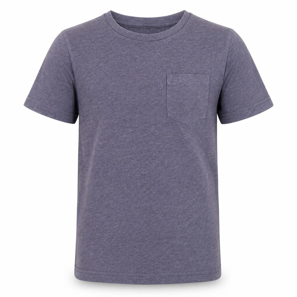 Front view of Next boys’ grey basic t-shirt, size 8, years