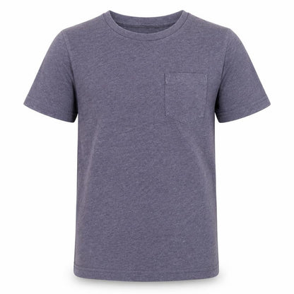 Front view of Next boys’ grey basic t-shirt, size 8, years