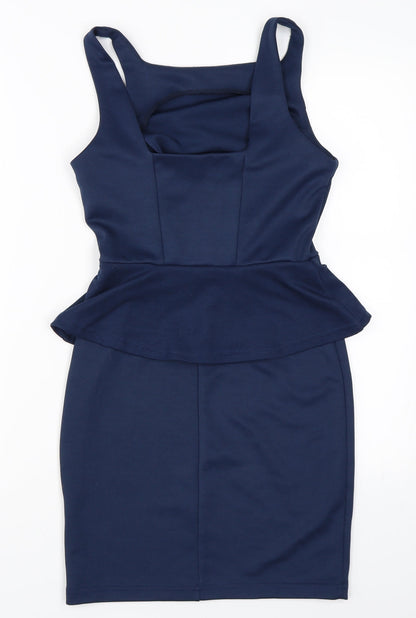 Primark Womens Blue   Pencil Dress  Size 10