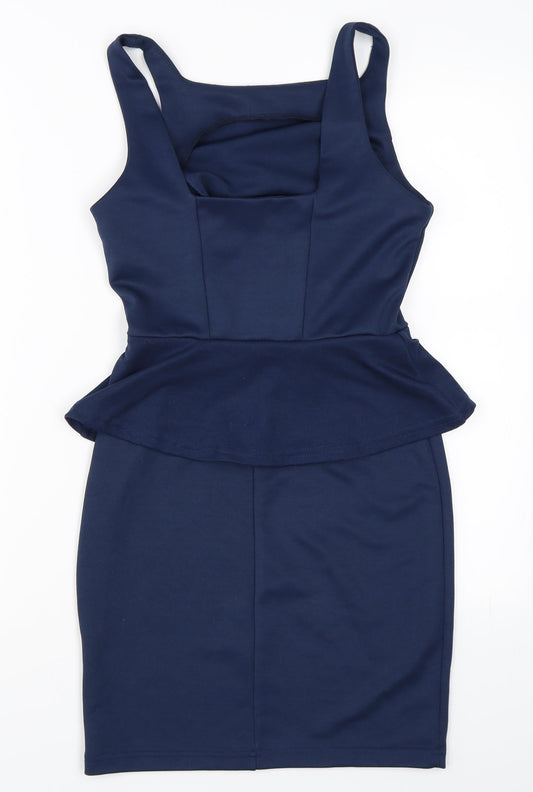Primark Womens Blue   Pencil Dress  Size 10
