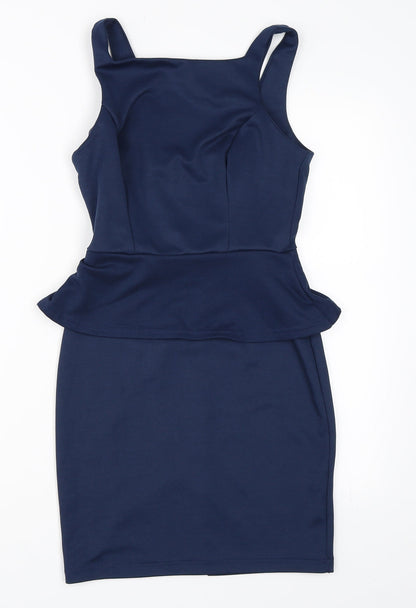 Primark Womens Blue   Pencil Dress  Size 10