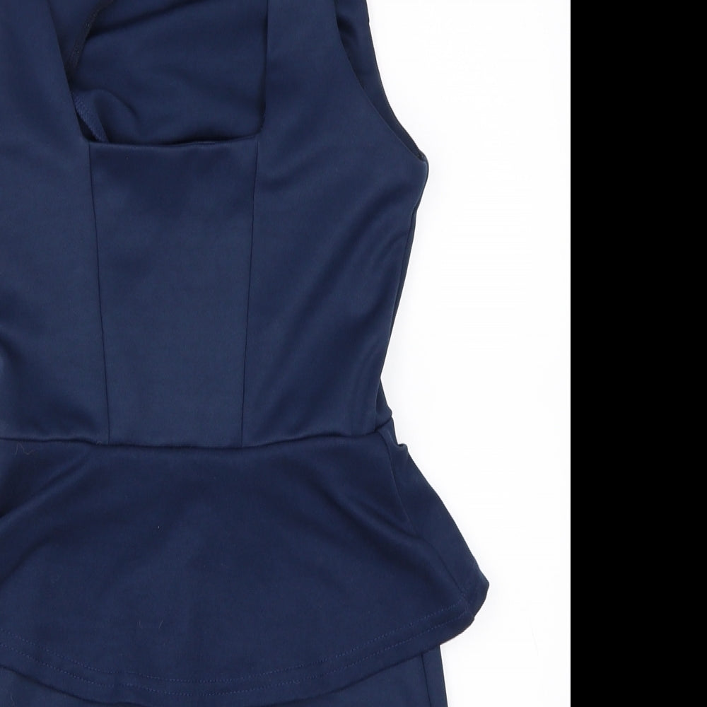 Primark Womens Blue   Pencil Dress  Size 10