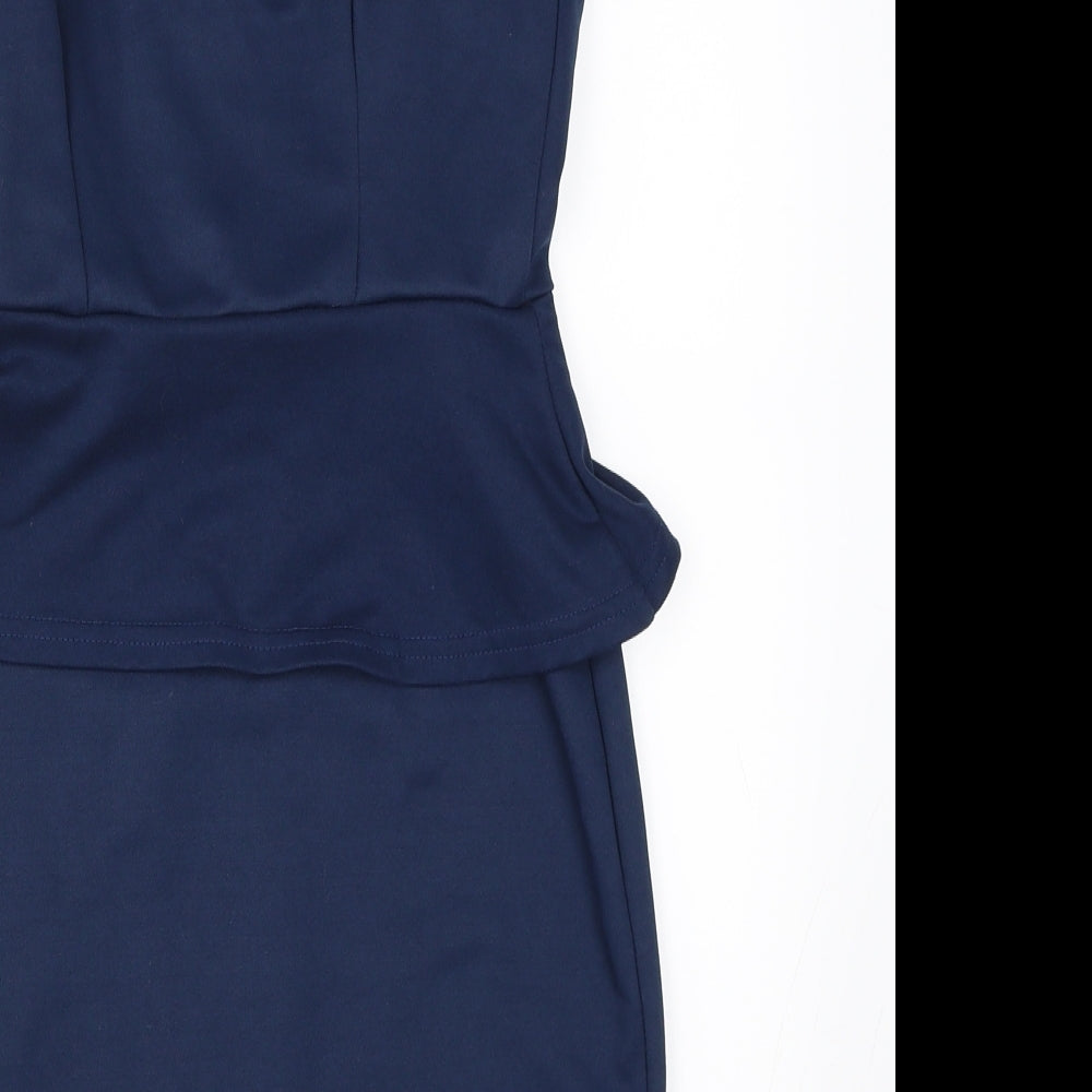 Primark Womens Blue   Pencil Dress  Size 10
