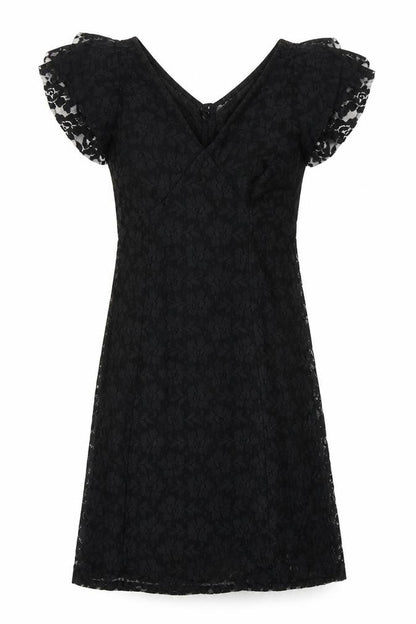 Glamorous Womens Black  Lace Shift  Size 8