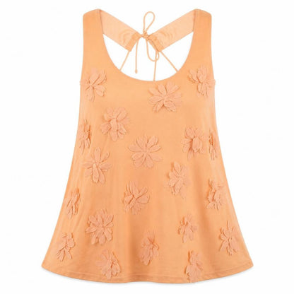 Womens UK Size 10 Topshop Orange Basic Blouse
