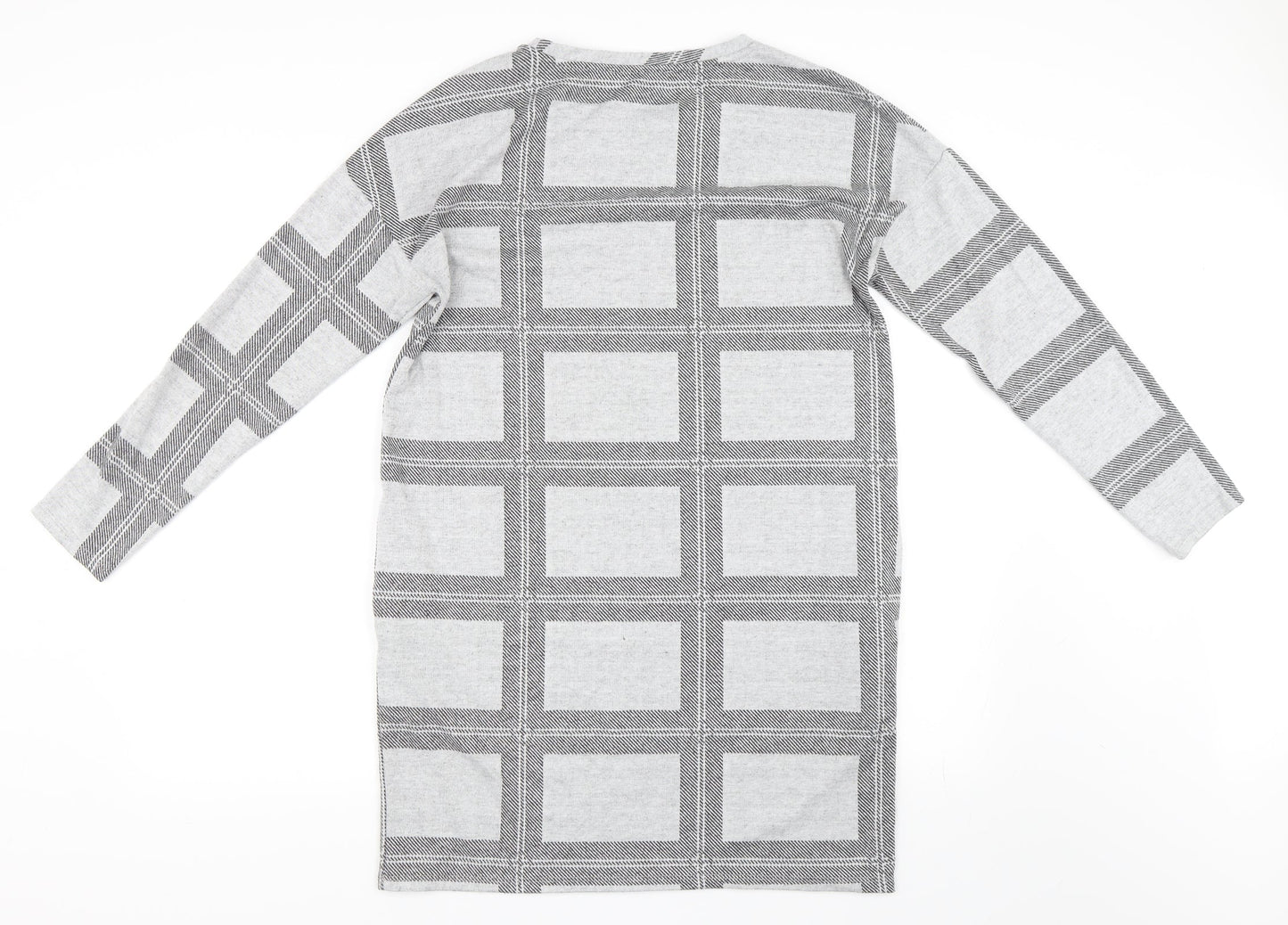 NEXT Womens Grey Check  Shift  Size 10