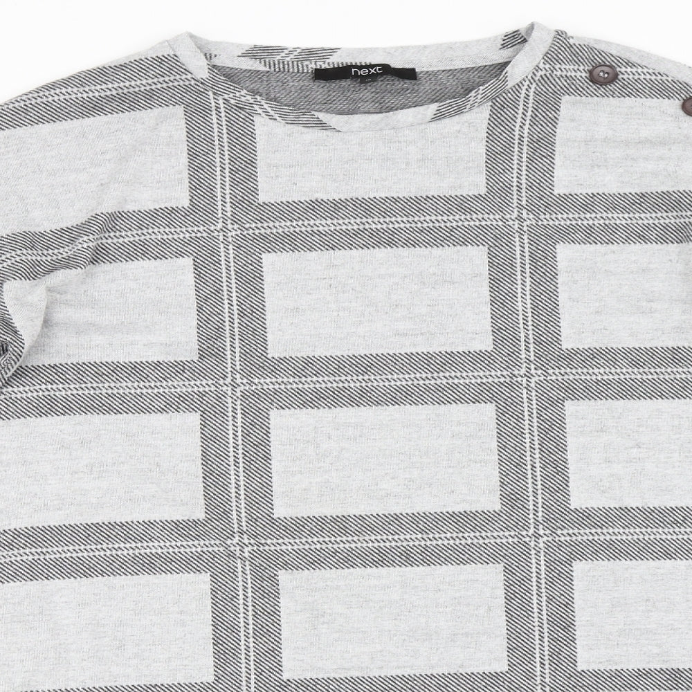 NEXT Womens Grey Check  Shift  Size 10