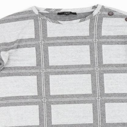 NEXT Womens Grey Check  Shift  Size 10