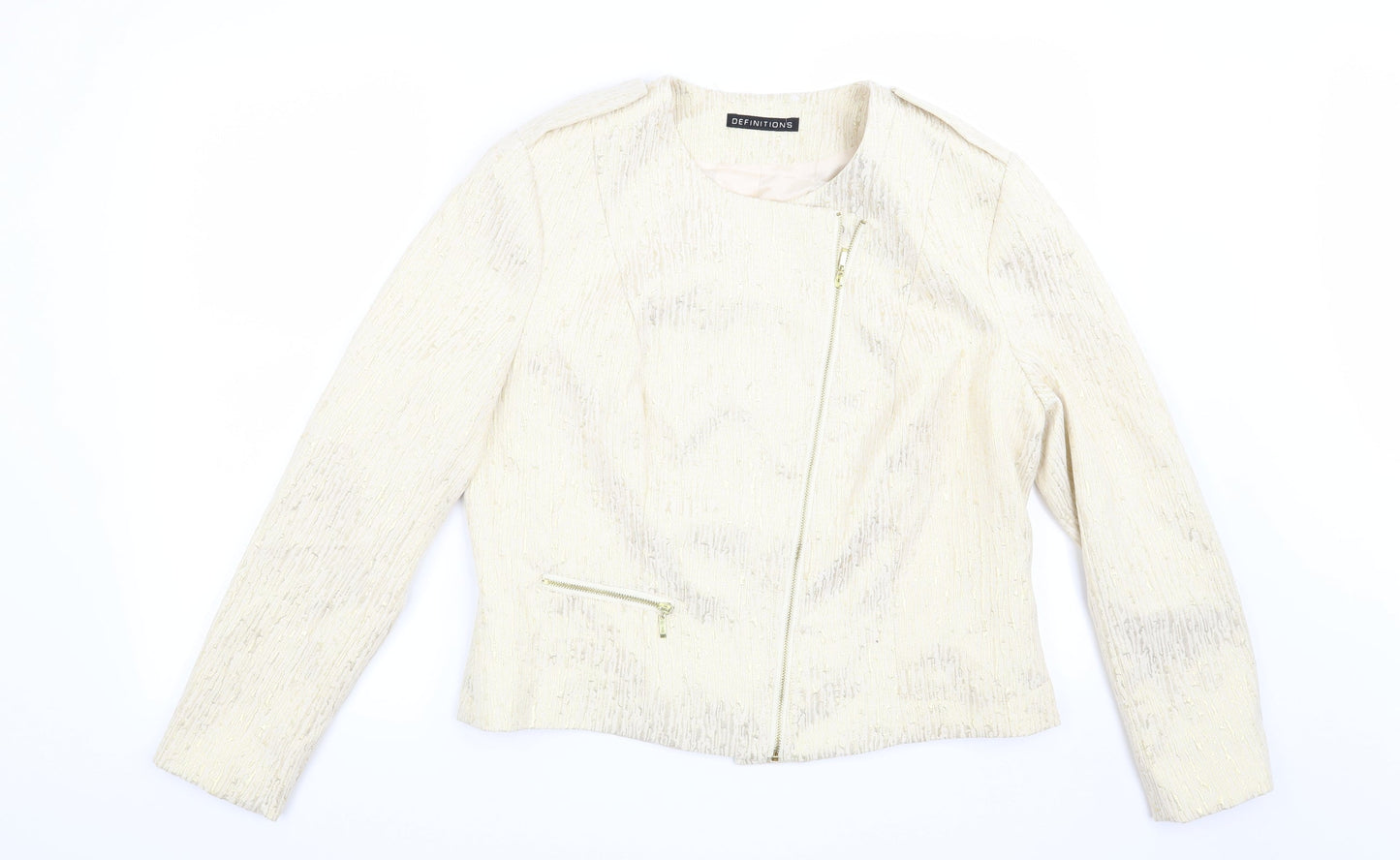 Womens UK Size 16 Definitions Beige Jacket