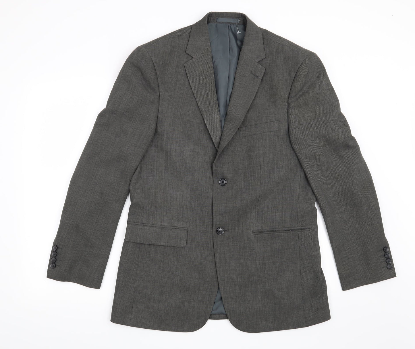 Mens UK Size 38 Greenwoods Regular Grey Suit Jacket