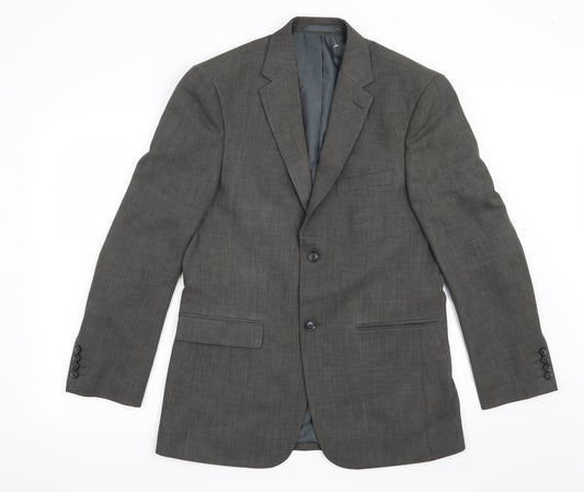 Mens UK Size 38 Greenwoods Regular Grey Suit Jacket