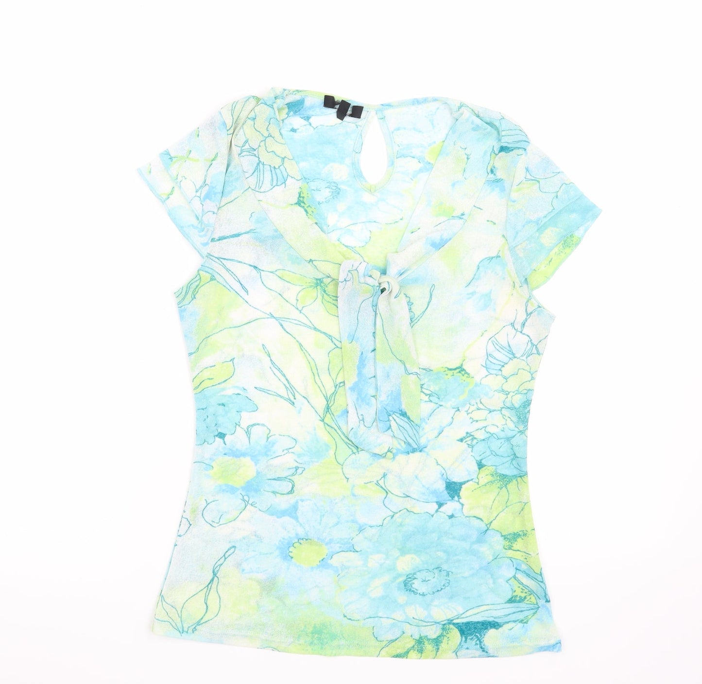 Womens UK Size 12 Preworn Blue Basic Blouse