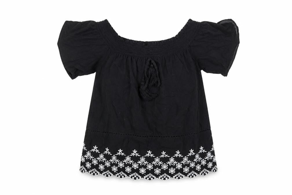 Womens UK Size 6 Primark Black Basic Blouse