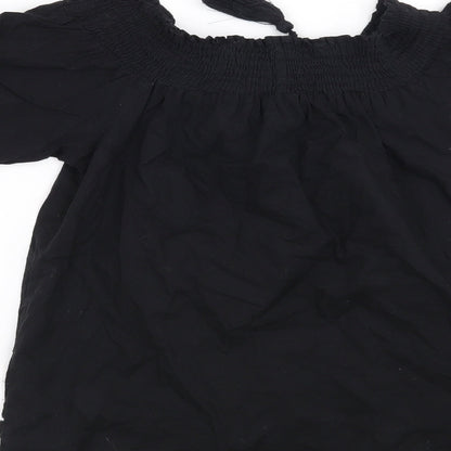 Primark Womens Black Floral  Basic Blouse Size 6