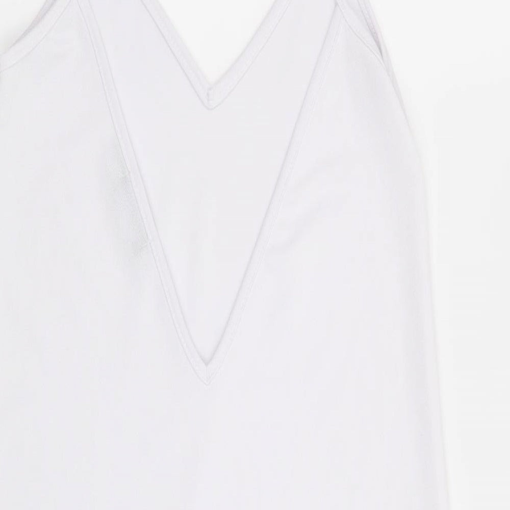 Pretty Little Thing Womens White   Skater Dress  Size 6