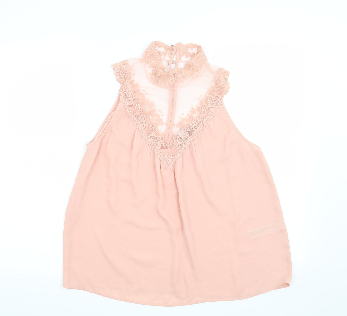 FOREVER 21 Womens Pink Floral  Basic Blouse Size S