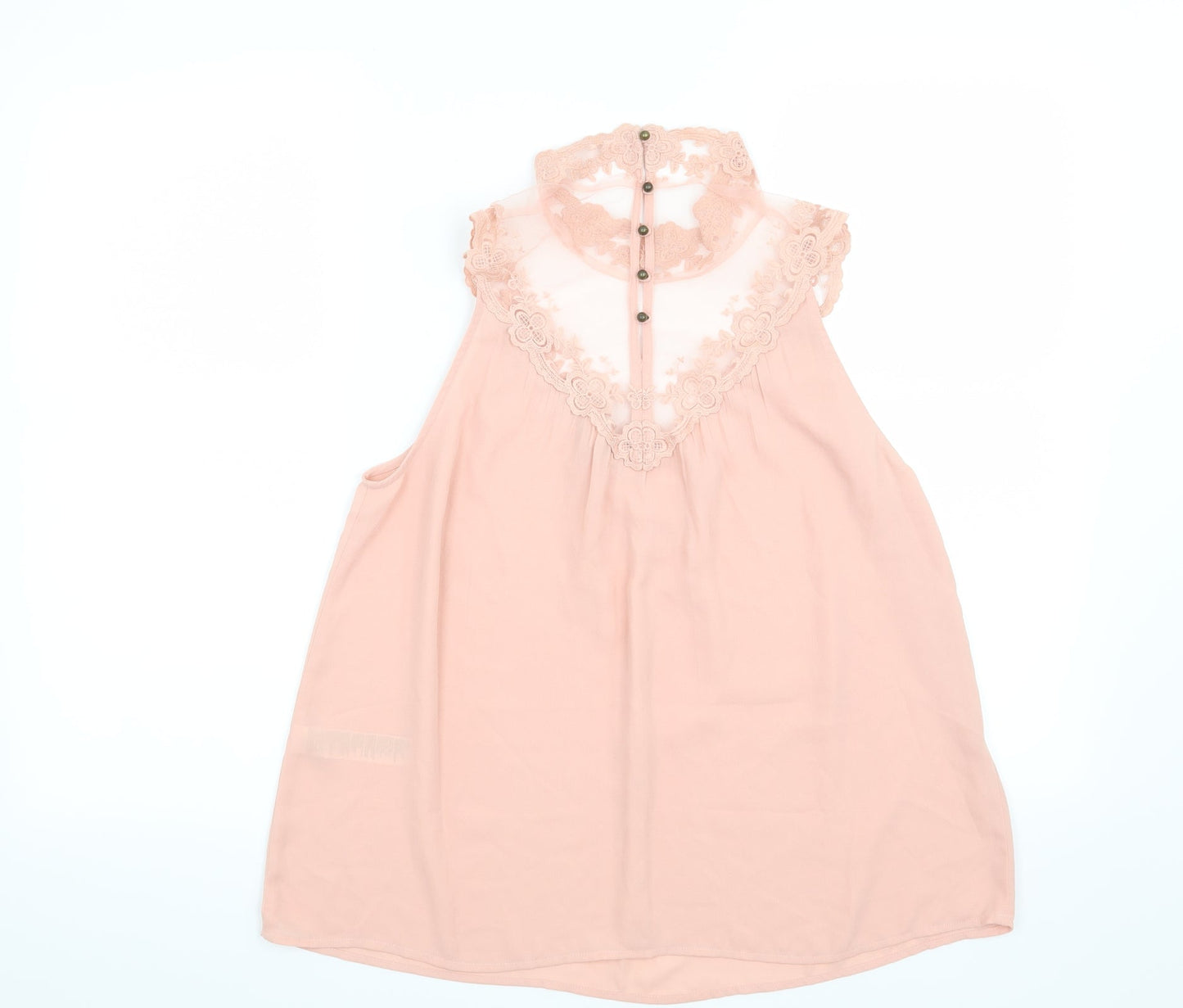 FOREVER 21 Womens Pink Floral  Basic Blouse Size S