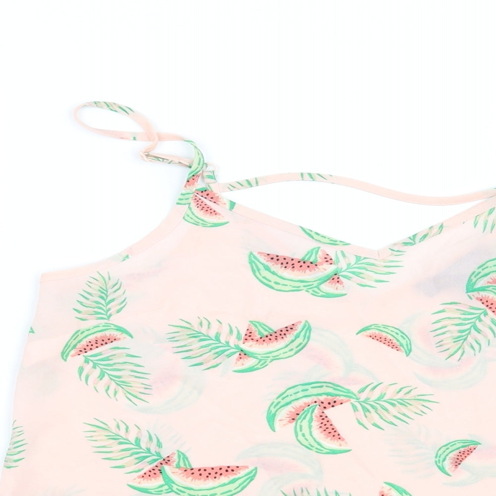 Primark Womens Pink   Basic Blouse Size 6  - Watermelon